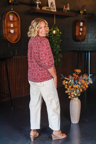 Ball Game Ready Top - Maroon
