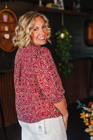 Ball Game Ready Top - Maroon