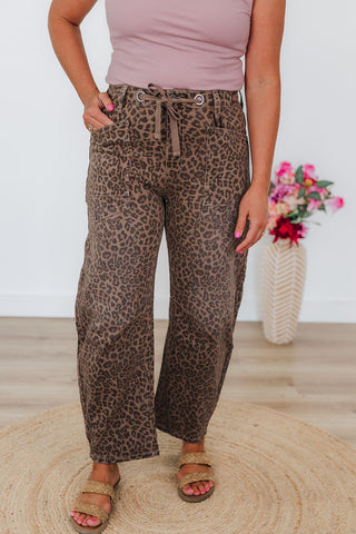 Sandy Slouchy Crop Barrel Pants