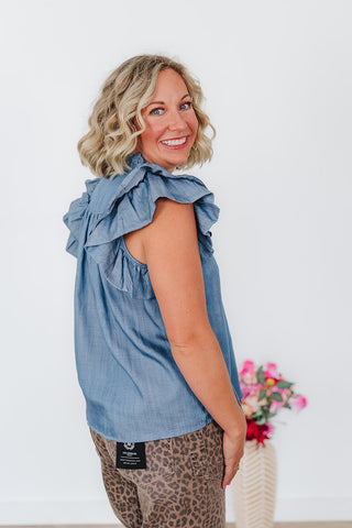 Bella Light Blue Top