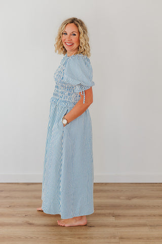 Skys Are Blue Dress - Blue