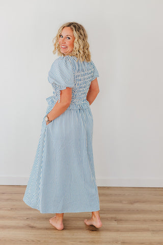 Skys Are Blue Dress - Blue