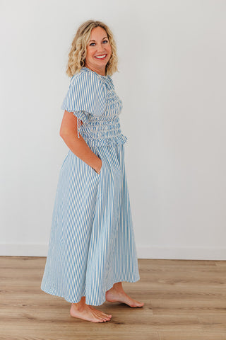 Skys Are Blue Dress - Blue