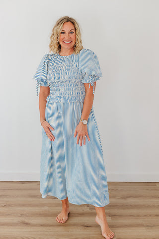 Skys Are Blue Dress - Blue