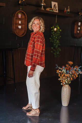 Durango Pearlsnap Flannel - Moab Plaid Redrock