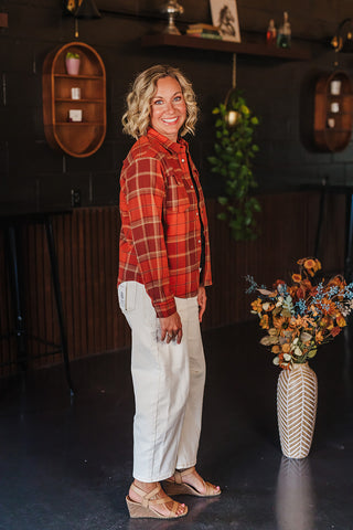 Durango Pearlsnap Flannel - Moab Plaid Redrock