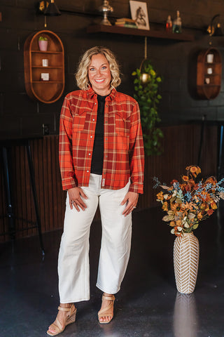Durango Pearlsnap Flannel - Moab Plaid Redrock