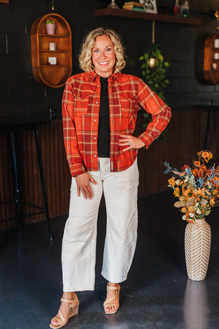 Durango Pearlsnap Flannel - Moab Plaid Redrock
