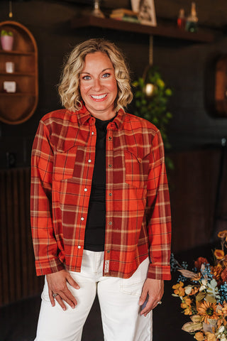 Durango Pearlsnap Flannel - Moab Plaid Redrock