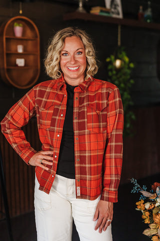 Durango Pearlsnap Flannel - Moab Plaid Redrock