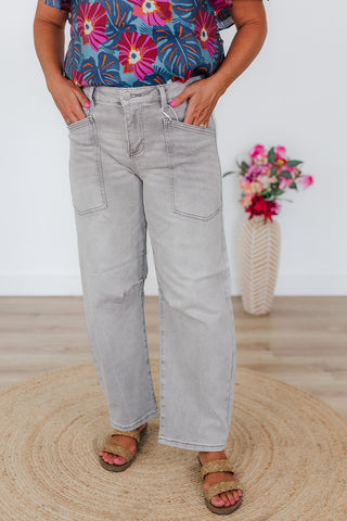 Luci Light Grey Risen Jeans