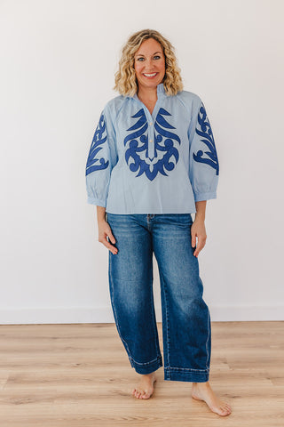 Blue Royal Beauty Top