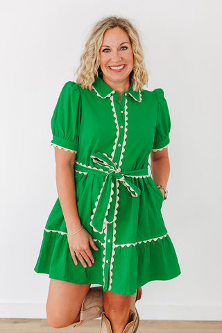 Set Me Free Dress - Kelly Green