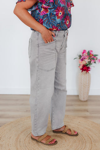 Luci Light Grey Risen Jeans