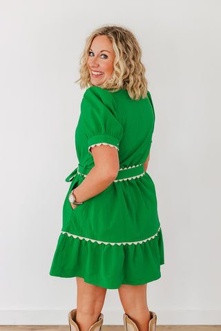 Set Me Free Dress - Kelly Green