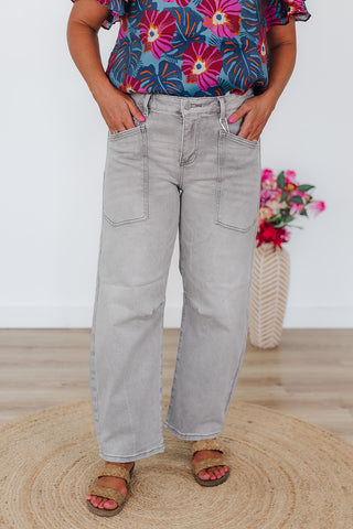 Luci Light Grey Risen Jeans
