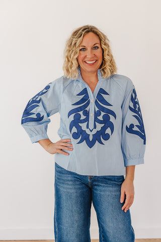 Blue Royal Beauty Top