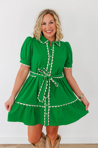 Set Me Free Dress - Kelly Green