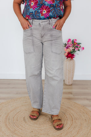 Luci Light Grey Risen Jeans