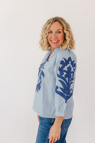 Blue Royal Beauty Top