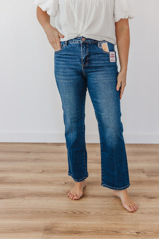 T Is For Tummy Control High Rise Crop Straight Risen Jeans