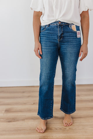 T Is For Tummy Control High Rise Crop Straight Risen Jeans