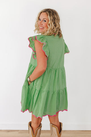 Flatter My Fancy Dress - Lime