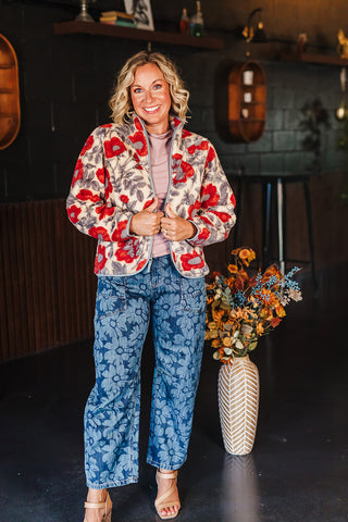 Sedona Fleece - Desert Floral Rosado