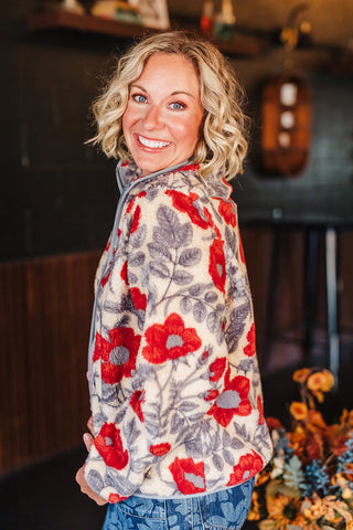 Sedona Fleece - Desert Floral Rosado