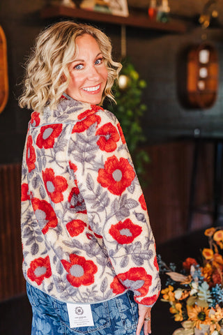 Sedona Fleece - Desert Floral Rosado