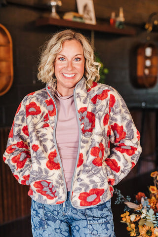 Sedona Fleece - Desert Floral Rosado