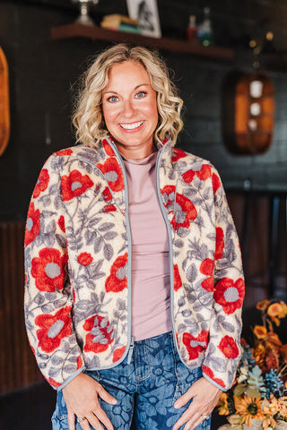 Sedona Fleece - Desert Floral Rosado