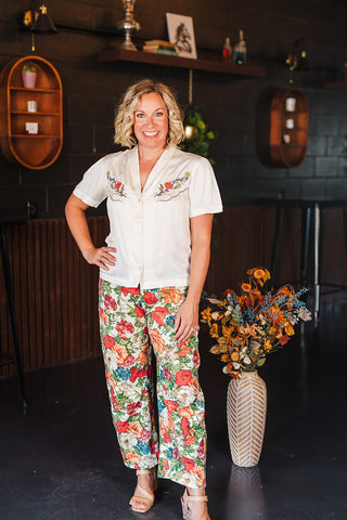 Floral for Fall Pants
