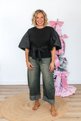 Patsy Poplin Puff Sleeve Top