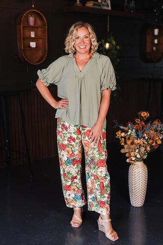 Floral for Fall Pants