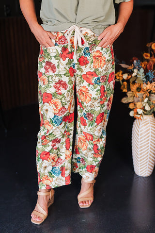 Floral for Fall Pants
