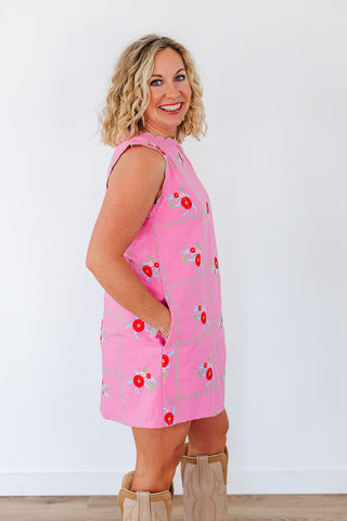 Sweet Spring Style Dress - Pink