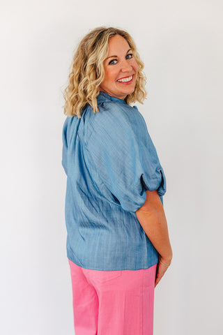 Delighted Denim Top