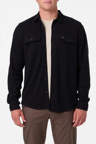 Sutton Solid Long Sleeve Shirt - Black