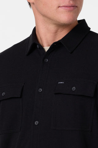 Sutton Solid Long Sleeve Shirt - Black
