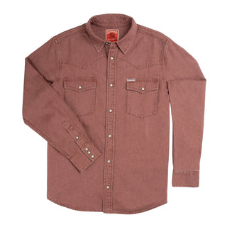 The Wyatt Pearl Snap Long Sleeve Denim Shirt - Madera