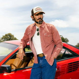 The Wyatt Pearl Snap Long Sleeve Denim Shirt - Madera