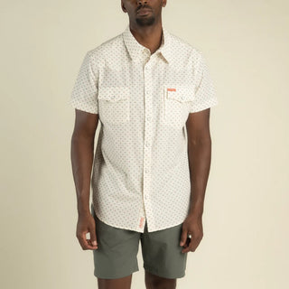 Confluence Tech Short Sleeve Shirt - Tejas Amigos Cream