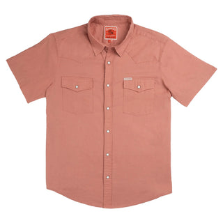 The Wyatt Pearl Snap Short Sleeve Shirt - Nantucket Red