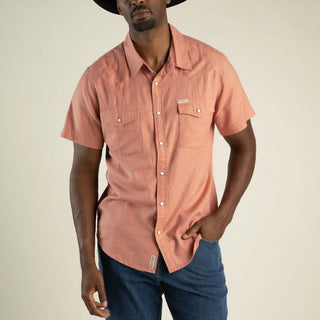 The Wyatt Pearl Snap Short Sleeve Shirt - Nantucket Red