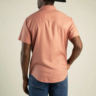 The Wyatt Pearl Snap Short Sleeve Shirt - Nantucket Red