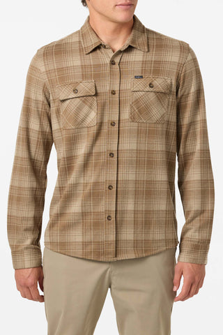 Sutton Knit Plaid- Dark Khaki