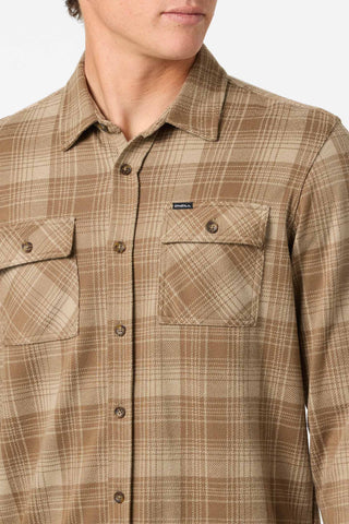 Sutton Knit Plaid- Dark Khaki