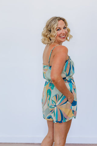 Micah Butterfly Romper - Desert Sage