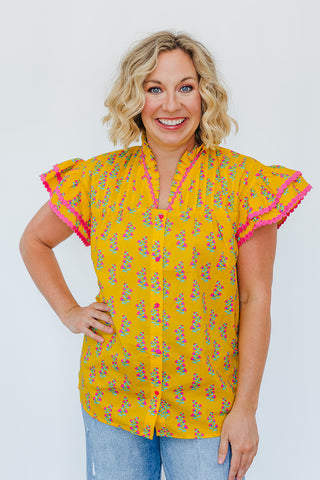 Millie Top - Yellow